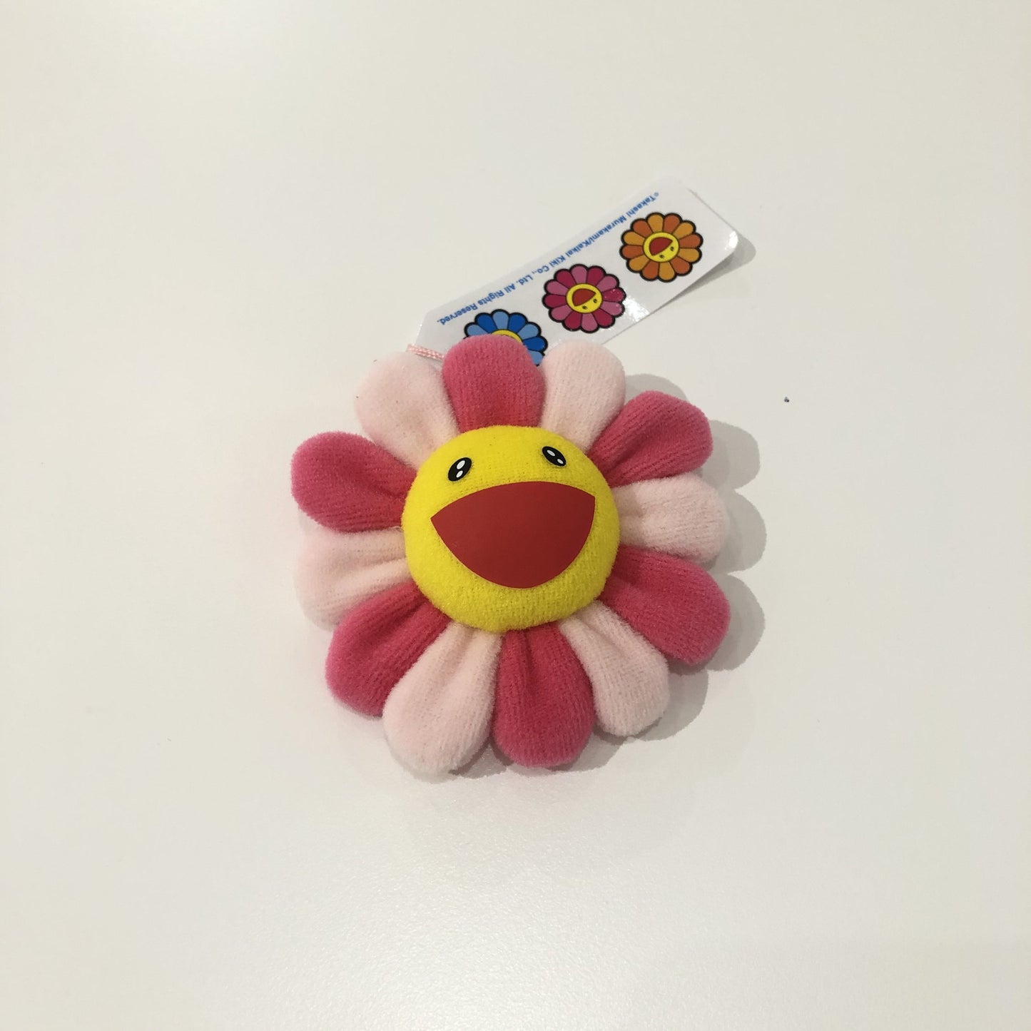 Takashi Murakami Plush Rainbow Flower Pin and Key Chain (Rainbow)