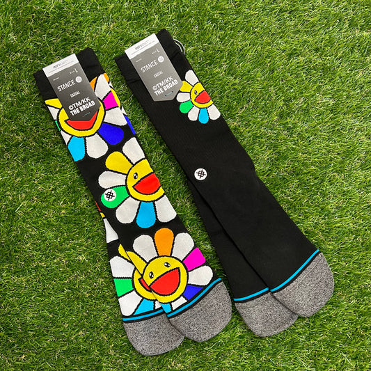 Takashi Murakami Stance Flower Socks (Black)