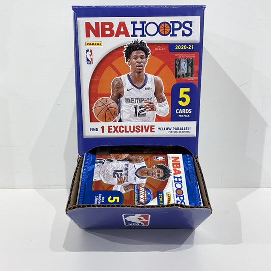 Panini NBA 2020-21 Hoops Yellow Parallel Pack (5 cards per pack)