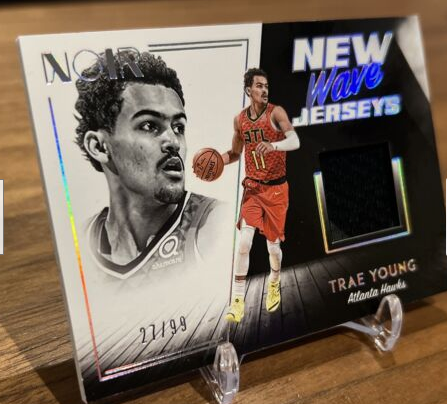 2018 Panini Noir Trae Young Rookie PATCH /99 Game Worn Jersey - Rare RC Invest (Single)
